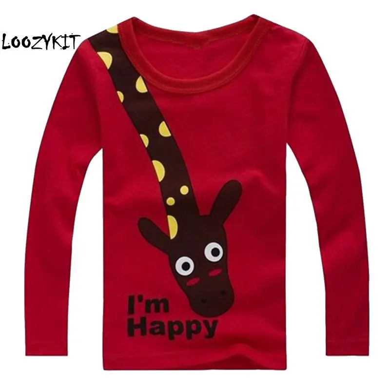 Loozykit Giraffe Children T-Shirt 100% Cotton Baby Boys Clothes Blue Tee Shirts Outfits Tops Shirts Long Sleeve Bottom Top
Loozykit Giraffe Children T-Shirt 100% Cotton Baby Boys Clothes Blue Tee Shirts Outfits Tops Shirts Long Sleeve Bottom Top