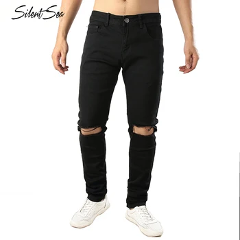 Silentsea mens designer clothes Knee Hole denim jumpsuit jean pants korean rock stretch moto distressed ripped skinny jeans men
Silentsea mens designer clothes Knee Hole denim jumpsuit jean pants korean rock stretch moto distressed ripped skinny jeans men