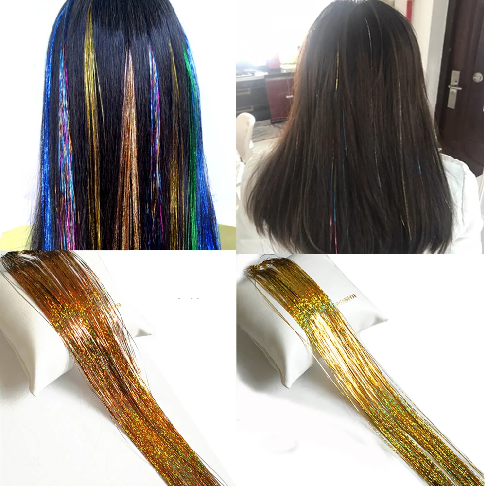 Wholesale Sparkle Hair Tinsel Bling Hair Secoration For