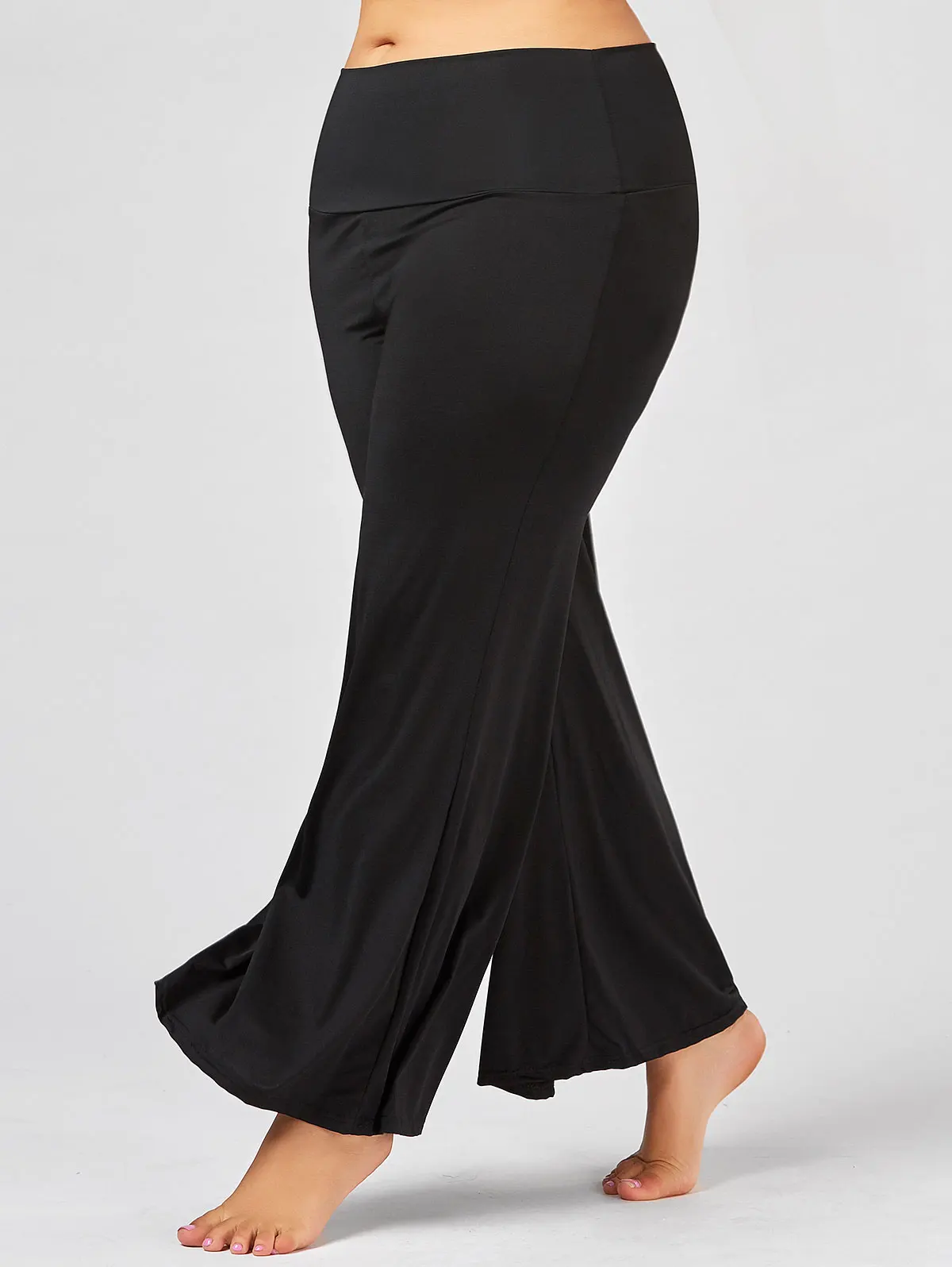 plus size high rise palazzo pants