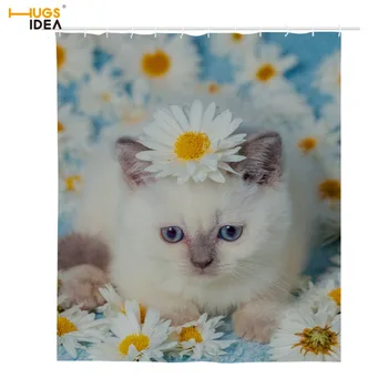 HUGSIDEA Eco-friendly Portrait of Cat with Flowers Polyester High Quality Washable Bath Decor Shower Curtains Blackout Curtains
HUGSIDEA Eco-friendly Portrait of Cat with Flowers Polyester High Quality Washable Bath Decor Shower Curtains Blackout Curtains