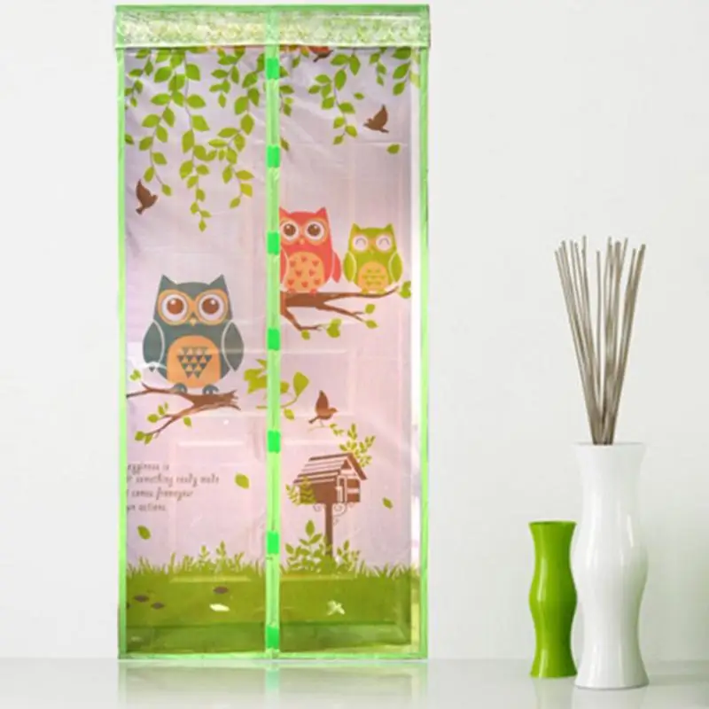 

Magnetic Curtains Door Screen Tulle owl / Monkey Anti-Mosquit Curtain Hands-free Mosquito Net Curtain For Kitchen Door Screens