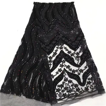 2019 New Design Nigerian French Velvet Lace Fabric Embroidered High Quality African Lace Fabric 2019 Black Color Lace Fabric
2019 New Design Nigerian French Velvet Lace Fabric Embroidered High Quality African Lace Fabric 2019 Black Color Lace Fabric