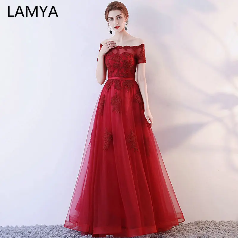 LAMYA Elegant Long A Line Evening Party Dresses Princess Cheap Plus Size Formal Dress Short Sleeve Vintage Gown vestido de festa
LAMYA Elegant Long A Line Evening Party Dresses Princess Cheap Plus Size Formal Dress Short Sleeve Vintage Gown vestido de festa
