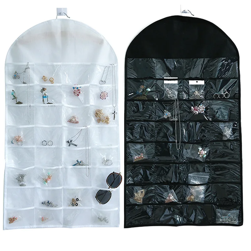 32 Pockets Jewelry Organizer Hanging bag Earrings Necklace Display Holder Dual Sided Jewelry Storage Hanging Bag Display Pouch
32 Pockets Jewelry Organizer Hanging bag Earrings Necklace Display Holder Dual Sided Jewelry Storage Hanging Bag Display Pouch