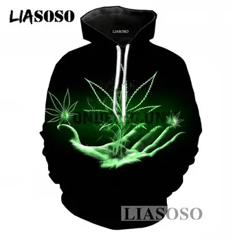 LIASOSO Pure Black Long Sleeve Hoodies Men/Women 3D Print Weed Hooded Tracksuit Casual Pullover Sweatshirt Brand Clothing T838
LIASOSO Pure Black Long Sleeve Hoodies Men/Women 3D Print Weed Hooded Tracksuit Casual Pullover Sweatshirt Brand Clothing T838