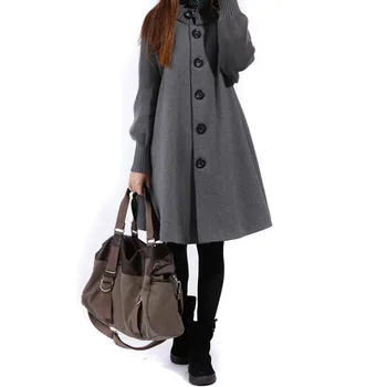 Woolen coat female Spring Autumn new women's single-breasted windbreaker winter cloak knit long-sleeved high o-neck trench coat6
Woolen coat female Spring Autumn new women's single-breasted windbreaker winter cloak knit long-sleeved high o-neck trench coat6
