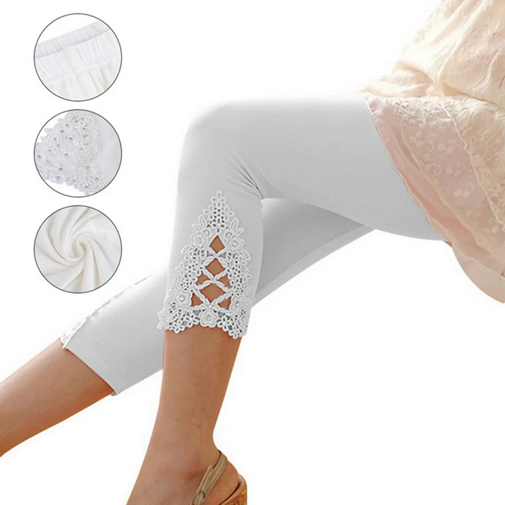 New Women Mid Waist Trousers Summer Knee Hollow Lace Yoga Pants Women Cotton Trousers Out Floral Thin Skinny Pants
New Women Mid Waist Trousers Summer Knee Hollow Lace Yoga Pants Women Cotton Trousers Out Floral Thin Skinny Pants