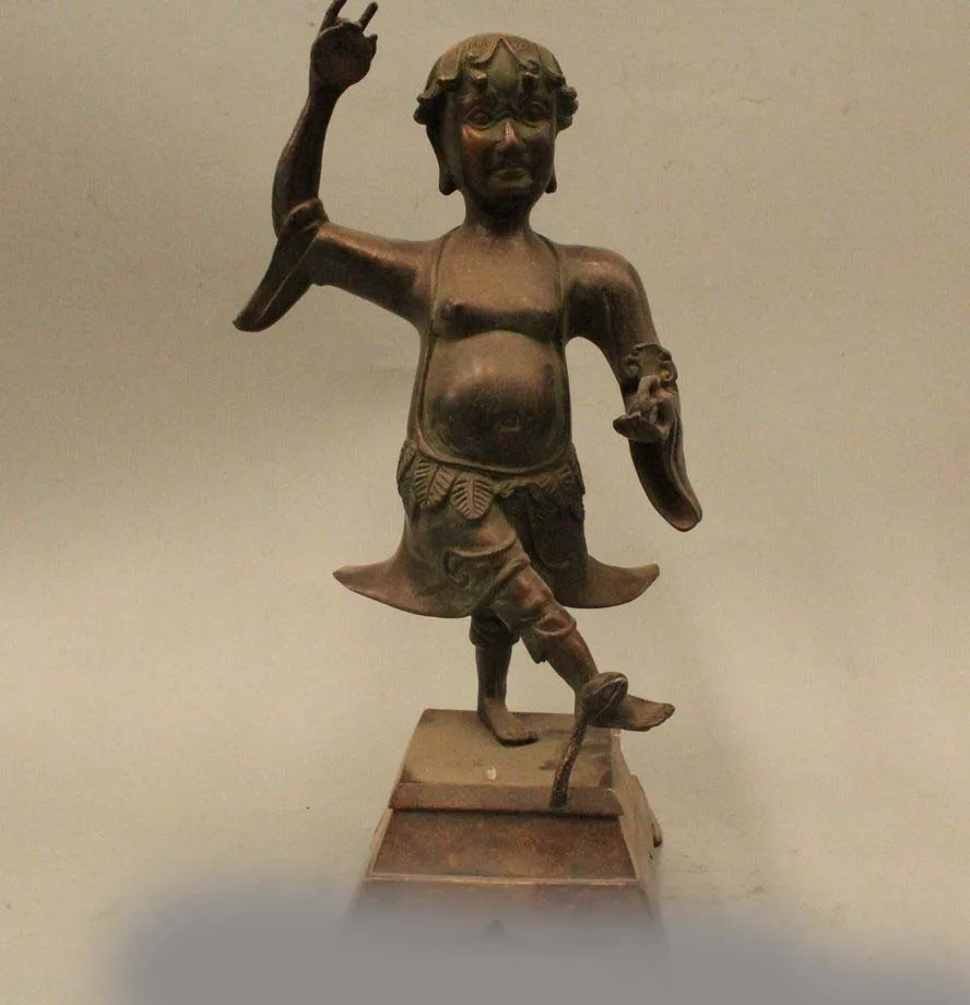 13"China Chinese Bronze lotus flower Tongzi Ruyi Myth Nezha Boy Statue Sculpture
13"China Chinese Bronze lotus flower Tongzi Ruyi Myth Nezha Boy Statue Sculpture