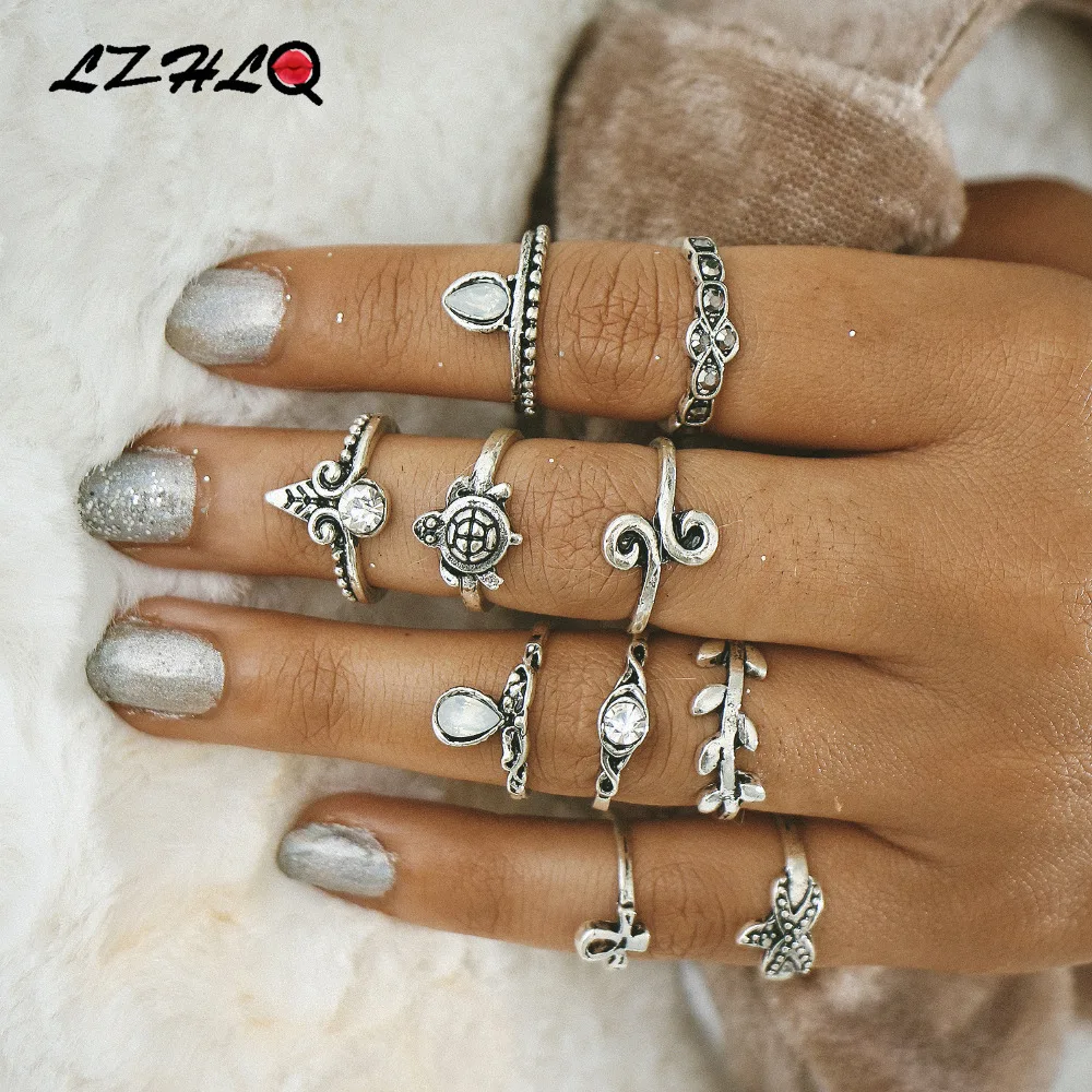 LZHLQ Vintage Women Ring 2019 Fashion Brand Jewelry Geometric Alloy Turtle Starfish Joint Ring 10 Pieces Combination Accessories
LZHLQ Vintage Women Ring 2019 Fashion Brand Jewelry Geometric Alloy Turtle Starfish Joint Ring 10 Pieces Combination Accessories