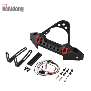 1/10 RC Crawler Car Metal Front Bumper with Lights for Axial SCX10 & SCX10 II 90046 90047 Traxxas TRX4 TRX-4
1/10 RC Crawler Car Metal Front Bumper with Lights for Axial SCX10 & SCX10 II 90046 90047 Traxxas TRX4 TRX-4