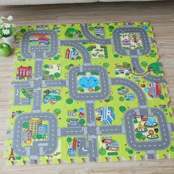 Play Mats 9pcs Baby EVA Foam Puzzle Play Floor Mat,City Road Education and Interlocking Tiles and Traffic Route Ground Pad
Play Mats 9pcs Baby EVA Foam Puzzle Play Floor Mat,City Road Education and Interlocking Tiles and Traffic Route Ground Pad