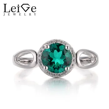 LeiGe Jewelry Lab Emerald Green Color Gemstone May Birthstone Trendy Engagement Halo Rings For Woman 925 Sterling Silver
LeiGe Jewelry Lab Emerald Green Color Gemstone May Birthstone Trendy Engagement Halo Rings For Woman 925 Sterling Silver
