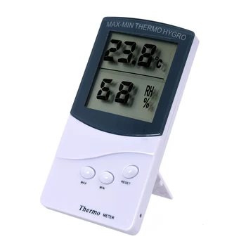 Top quality Digital Thermometer Hygrometer Humidity Meter White