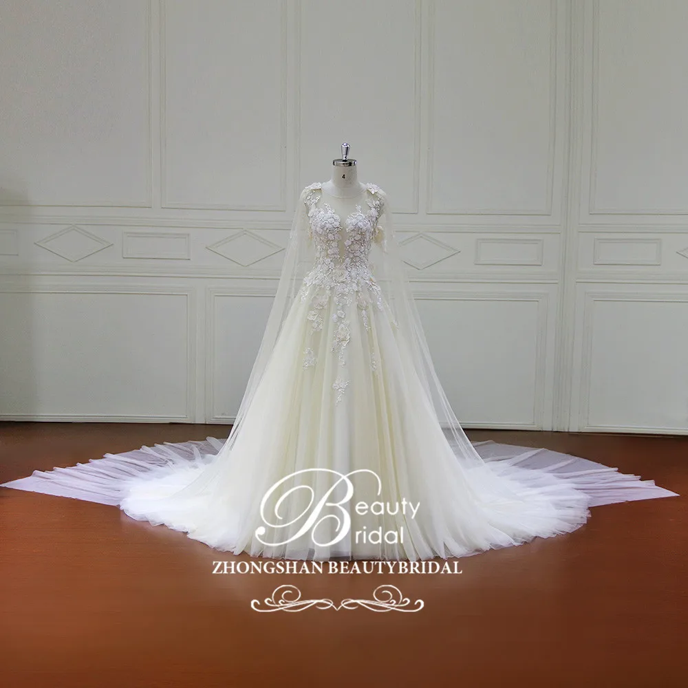 Beautybridal Vestidos de Noiva A-Line Luxury wedding dress Long Sleeves Wedding Dresses Tulle Appliques Illusion Beach XF17056
Beautybridal Vestidos de Noiva A-Line Luxury wedding dress Long Sleeves Wedding Dresses Tulle Appliques Illusion Beach XF17056
