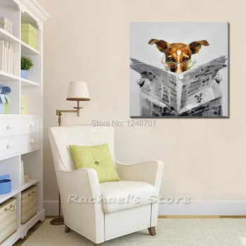 Oil Painting On Canvas Hand Paintied Modern Carton dog see paper Modern Abstract Animal Wall Picture For Living Room Home Decor
Oil Painting On Canvas Hand Paintied Modern Carton dog see paper Modern Abstract Animal Wall Picture For Living Room Home Decor