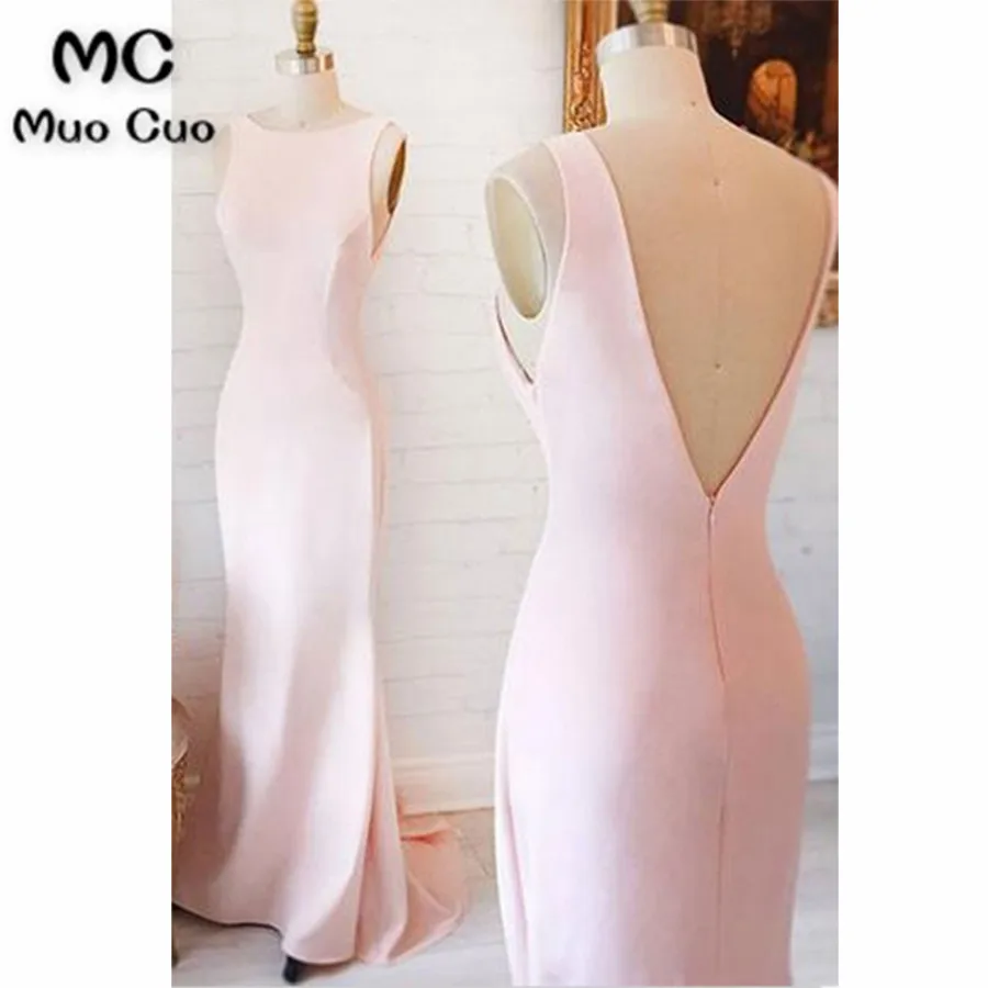 2018 Elegant Mermaid Prom Dresses Long Scoop vestido de festa Elastic Satin Backless Formal Evening Party Dress Custom Made
2018 Elegant Mermaid Prom Dresses Long Scoop vestido de festa Elastic Satin Backless Formal Evening Party Dress Custom Made