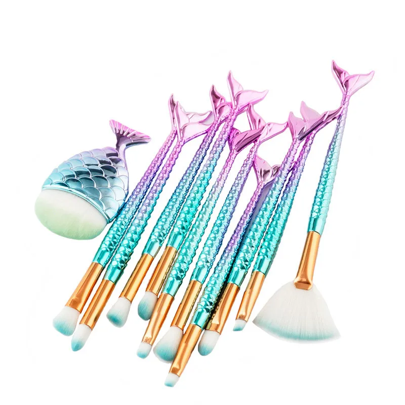 10/11PCS Pro Mermaid Makeup Brushes Foundation Eyebrow Eyeliner Blush Powder Cosmetic Concealer Professional Makeup Brushes Set
10/11PCS Pro Mermaid Makeup Brushes Foundation Eyebrow Eyeliner Blush Powder Cosmetic Concealer Professional Makeup Brushes Set