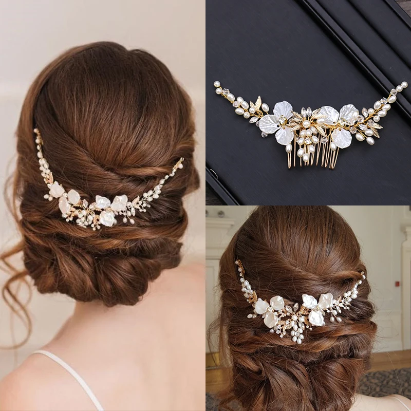 Simulated Pearl Crystal Hair Jewelry Flower Tiara Hair Combs Clips Wedding Women Bridal Handmade Hair Accessories Hot Sale Drop
Simulated Pearl Crystal Hair Jewelry Flower Tiara Hair Combs Clips Wedding Women Bridal Handmade Hair Accessories Hot Sale Drop