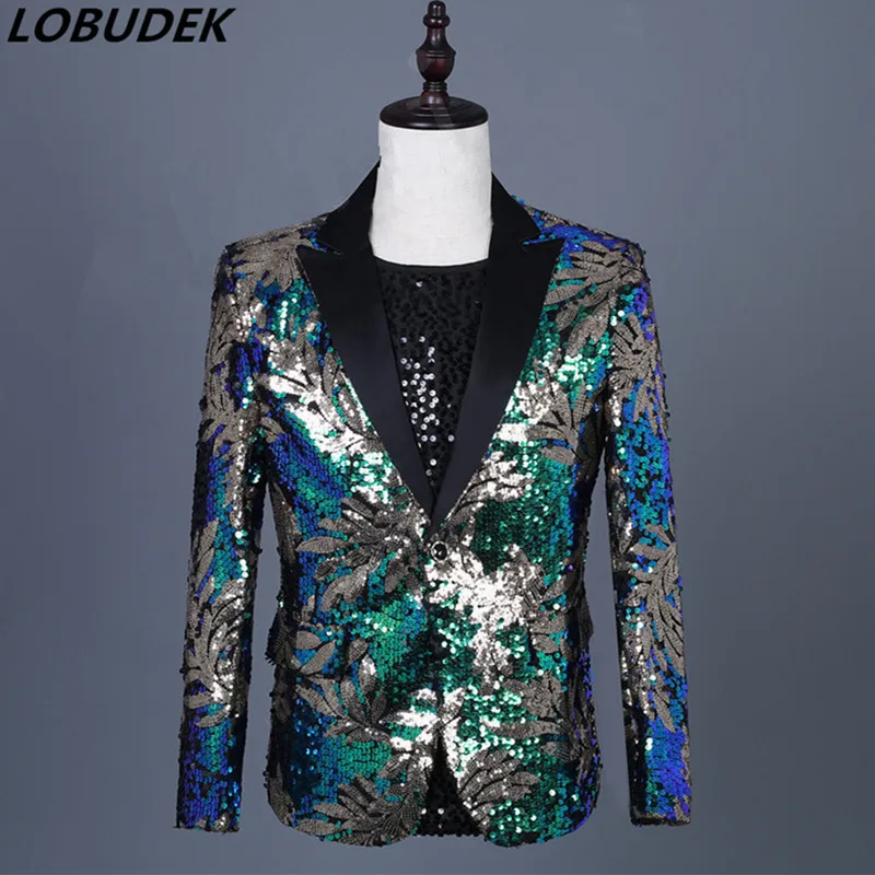 Fashion Popular Men's Gold Green Blazers Slim Coat Formal Male Costume Nightclub Clothing DJ Singer Host Performance Stage Wears
Fashion Popular Men's Gold Green Blazers Slim Coat Formal Male Costume Nightclub Clothing DJ Singer Host Performance Stage Wears