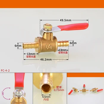 2pcs Brass Ball Valve 6MM to 6MM Connector Joint Copper Pipe Fitting Coupler Manual Valve Corrosion Resistant
2pcs Brass Ball Valve 6MM to 6MM Connector Joint Copper Pipe Fitting Coupler Manual Valve Corrosion Resistant