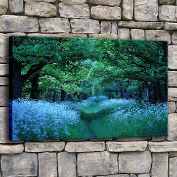 Mystical Forest Trees Flowers Path Nature Painting Wall Artwork Modern Bedrrom Decor Top-Rated Canvas Print 1 Panel Poster
Mystical Forest Trees Flowers Path Nature Painting Wall Artwork Modern Bedrrom Decor Top-Rated Canvas Print 1 Panel Poster