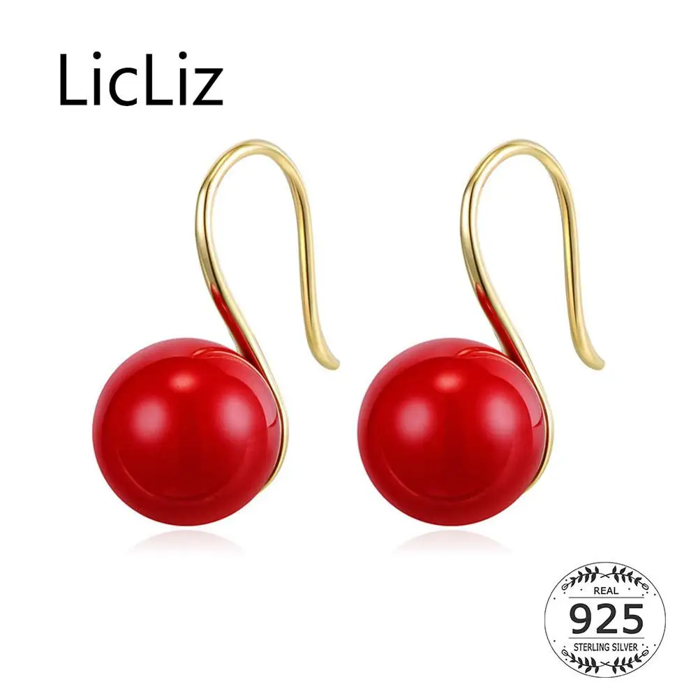 LicLiz New 2019 S925 Sterling Silver Round Red Pearl 18K Gold Drop Earrings for Women Classic Hook Dangle Earring Jewelry LE0585
LicLiz New 2019 S925 Sterling Silver Round Red Pearl 18K Gold Drop Earrings for Women Classic Hook Dangle Earring Jewelry LE0585