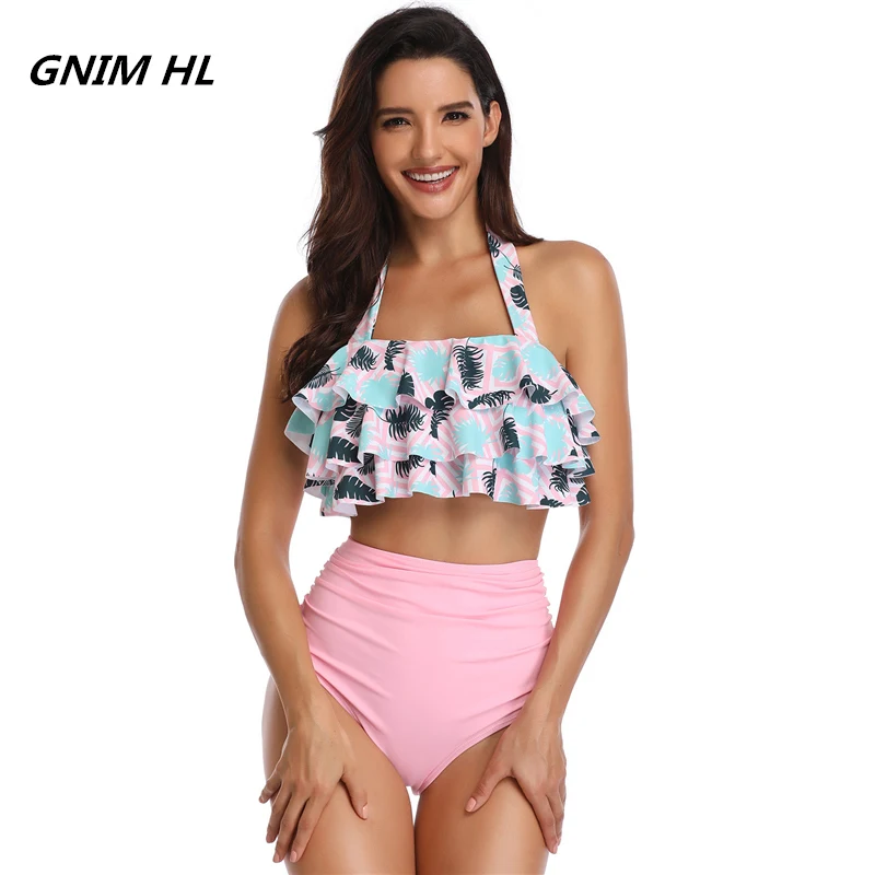 GNIM HL High Waist Ruffle Bikini Swimwear Women New 2019 Brazilian Solid Bandage Bikini Swimsuit Sexy Swimming Suit For Women
GNIM HL High Waist Ruffle Bikini Swimwear Women New 2019 Brazilian Solid Bandage Bikini Swimsuit Sexy Swimming Suit For Women