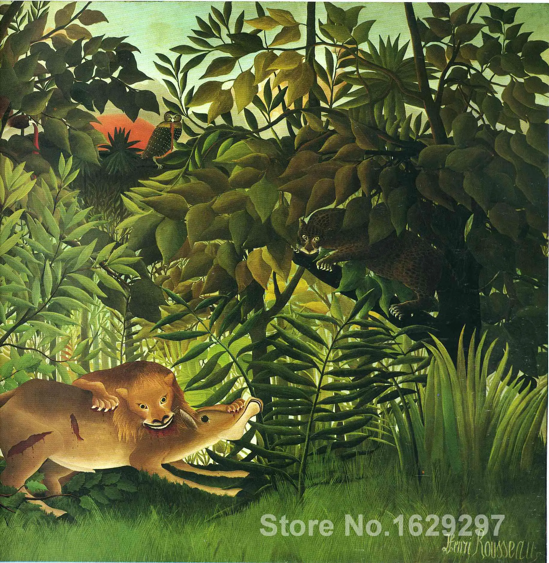 modern colorful paintings A Lion Devouring its Prey by Henri Rousseau High Quality Hand painted
modern colorful paintings A Lion Devouring its Prey by Henri Rousseau High Quality Hand painted