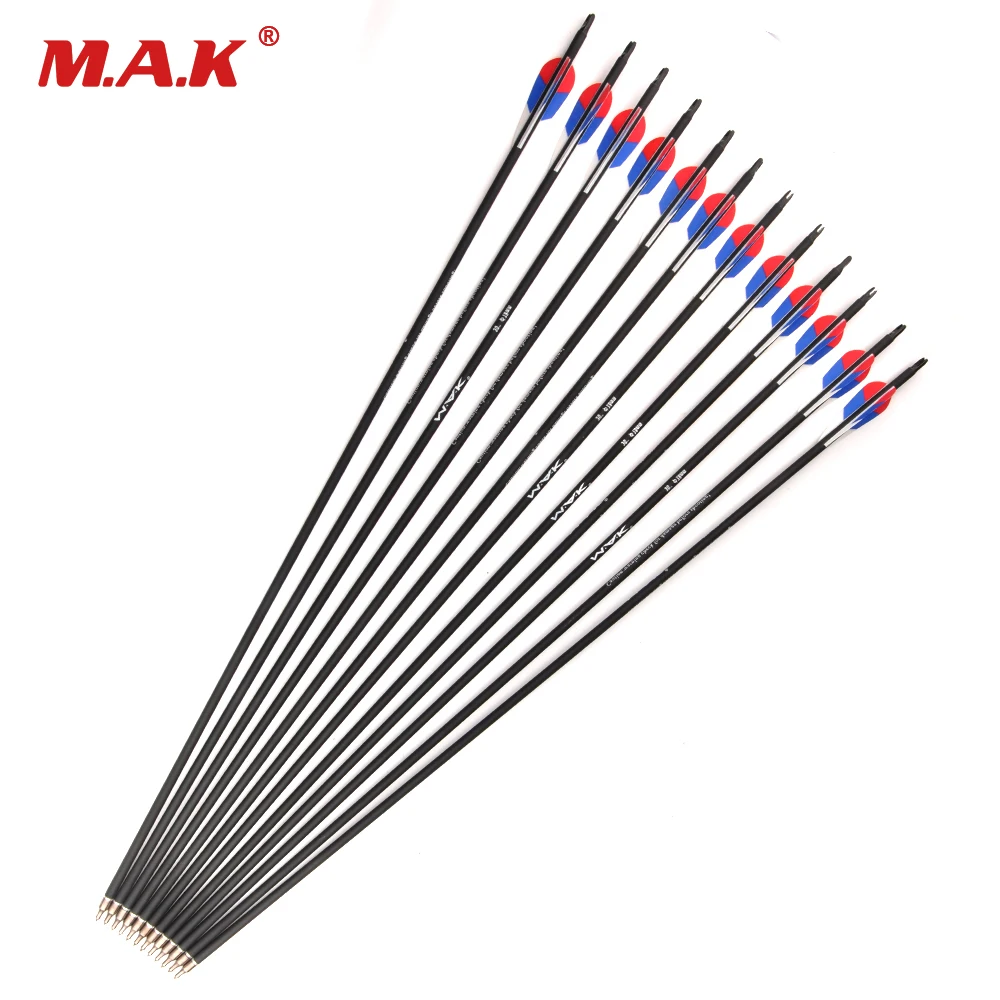 6/12/24pcs 30 Inch Carbon Arrow Spine 1000 with Russian Flag Feather for Compound/Recurve Bow Archery Shooting
6/12/24pcs 30 Inch Carbon Arrow Spine 1000 with Russian Flag Feather for Compound/Recurve Bow Archery Shooting