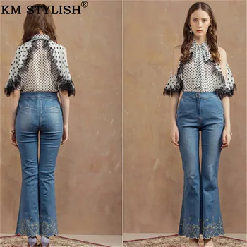 2019 Summer New Women's Lace Bows Off-the-shoulder Polka Dot Blouse & Shirt Lace Splicing half Butterfly Sleeve Chiffon Top
2019 Summer New Women's Lace Bows Off-the-shoulder Polka Dot Blouse & Shirt Lace Splicing half Butterfly Sleeve Chiffon Top