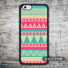 Retro Green and Pink Aztec Case For iPhone 7 6 6s Plus 5 5s SE 5c and For iPod 5 Classic Lovely Protective Ultra Cover