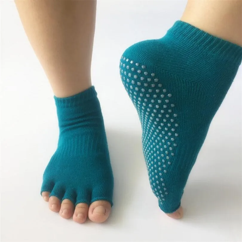 CKAHSBI Women Yoga Backless Five Toe Anti-Slip Ankle Grip Socks Dots Pilates Fitness Gym Socks Ladies Sports Socks Dance Sock
CKAHSBI Women Yoga Backless Five Toe Anti-Slip Ankle Grip Socks Dots Pilates Fitness Gym Socks Ladies Sports Socks Dance Sock