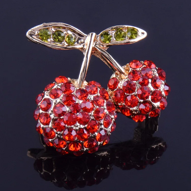 Fashion Leaf Red Cherry Fruit Pins and Brooches for Women Suit Dress Crystal Lapel Pin Broches Kid Jewelry Dropshipping X281
Fashion Leaf Red Cherry Fruit Pins and Brooches for Women Suit Dress Crystal Lapel Pin Broches Kid Jewelry Dropshipping X281