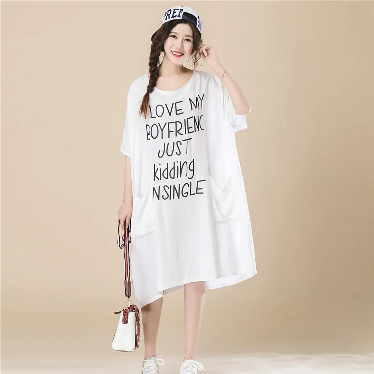 oversized t shirt dress white