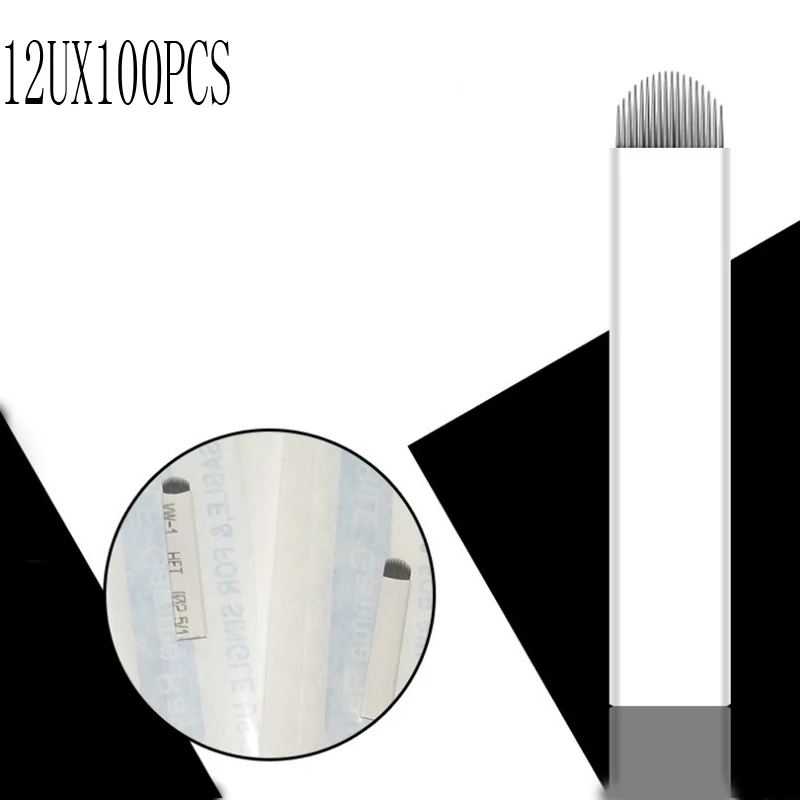 100 PCS Laminas Agulhas Tebori Microblading 12 U needles Permanent Makeup Tattoo Needle 18 Flex Blades for Eyebrow Manual Pen
100 PCS Laminas Agulhas Tebori Microblading 12 U needles Permanent Makeup Tattoo Needle 18 Flex Blades for Eyebrow Manual Pen