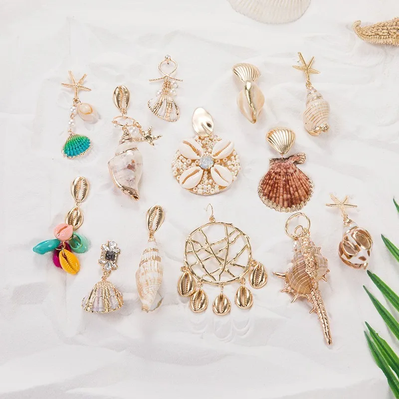 JOUVAL Summer Vacation Big Shell Earrings For Women Girl Pearl Drop Earring Hanging Female 2019 Beach Behemian Brincos Jewelry
JOUVAL Summer Vacation Big Shell Earrings For Women Girl Pearl Drop Earring Hanging Female 2019 Beach Behemian Brincos Jewelry