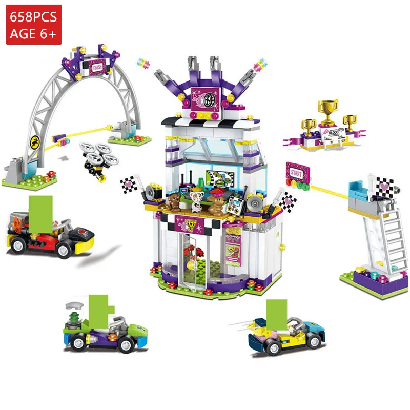 658Pcs Summer Race City Speed Champions Friends Bricks Figures Karting Building Blocks Sets Technic Educational Toys For Girls
658Pcs Summer Race City Speed Champions Friends Bricks Figures Karting Building Blocks Sets Technic Educational Toys For Girls
