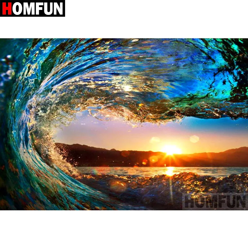 HOMFUN Full Square/Round Drill 5D DIY Diamond Painting "Ocean Wave" Embroidery Cross Stitch 5D Home Decor Gift A07649
HOMFUN Full Square/Round Drill 5D DIY Diamond Painting "Ocean Wave" Embroidery Cross Stitch 5D Home Decor Gift A07649