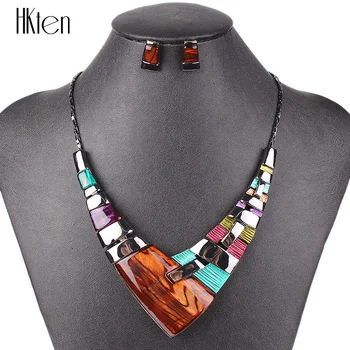 MS20101 Fashion Jewelry Sets Gunmetal Plated Bright Colors High Quality Woman's Necklace Earring Set Wedding Jewelry
MS20101 Fashion Jewelry Sets Gunmetal Plated Bright Colors High Quality Woman's Necklace Earring Set Wedding Jewelry