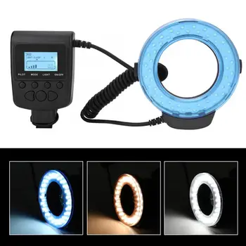 RF-550D LED Flash light 48PCS LED Lamp Beads Macro Ring Flash Light 8 Diffuser Adapters 3000-15000K for Canon for Sony Cameras
RF-550D LED Flash light 48PCS LED Lamp Beads Macro Ring Flash Light 8 Diffuser Adapters 3000-15000K for Canon for Sony Cameras