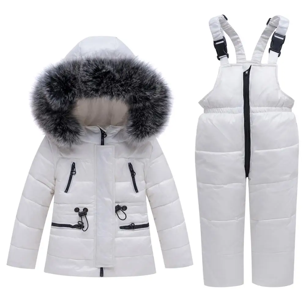 Fashion Winter Girl Down Jackets Warm Baby Girls Clothing Set Kids Snowsuits Real Fur Children Outerwear Coats+suspender Pants
Fashion Winter Girl Down Jackets Warm Baby Girls Clothing Set Kids Snowsuits Real Fur Children Outerwear Coats+suspender Pants