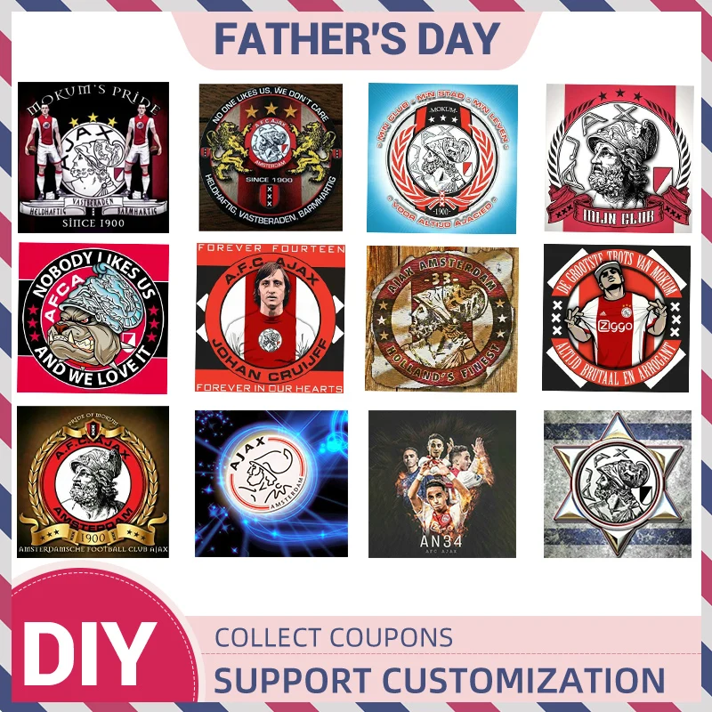 Diamond Art Embroidery Cross Stitch Ajax Amsterdam Logo Badge Soccer Player 5D DIY Diamond Painting Accessory Full Square Drill
Diamond Art Embroidery Cross Stitch Ajax Amsterdam Logo Badge Soccer Player 5D DIY Diamond Painting Accessory Full Square Drill