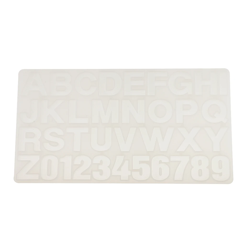 Alphabet Number Shape Silicone DIY Molds Tray for Resin pendant earring necklace making Jewelry Making Craft Tool