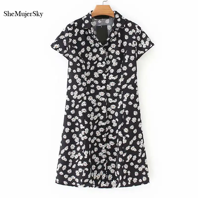daisy shirt dress