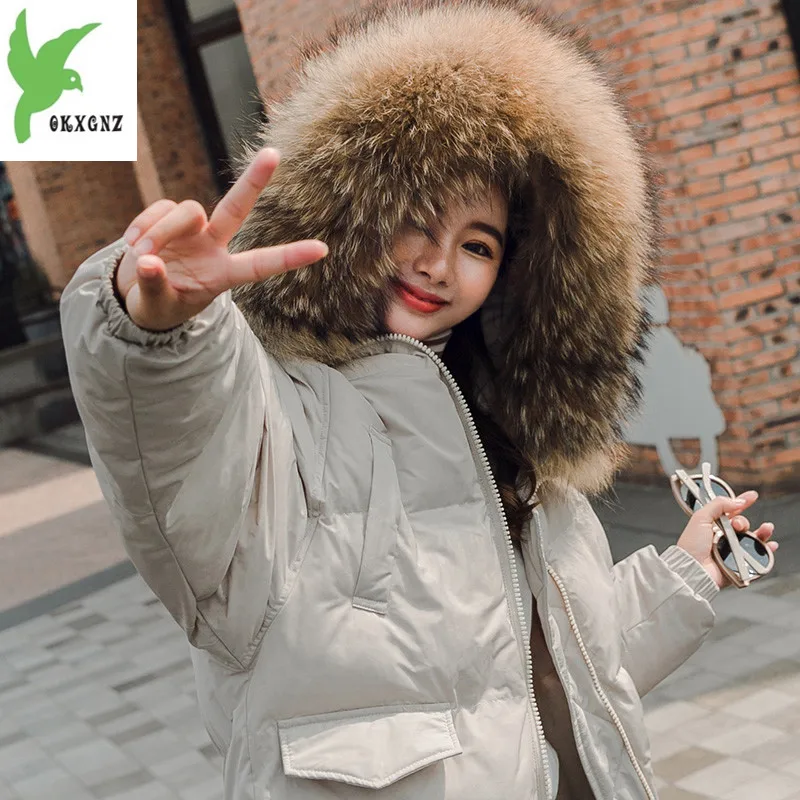 OKXGNZ Female Long Jacket 2018 Winter Coat Women Fake Fur Collar Warm Woman Parka Outerwear Down Jacket Winter Jacket Women Coat
OKXGNZ Female Long Jacket 2018 Winter Coat Women Fake Fur Collar Warm Woman Parka Outerwear Down Jacket Winter Jacket Women Coat