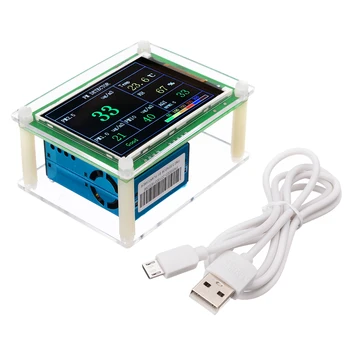 Durable PM2.5 Air Quality Detector 2.8" LCD Display DC 5V PM2.5 Detector Module Dust Sensor Tester 85*65mm for Home Gas Monitor
Durable PM2.5 Air Quality Detector 2.8" LCD Display DC 5V PM2.5 Detector Module Dust Sensor Tester 85*65mm for Home Gas Monitor