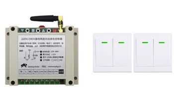 AC220V 250V 380V 30A 2CH Wireless Remote Control Switch Receiver+2*Wall Panel Remote Transmitter Sticky Remote Smart Home Switch
AC220V 250V 380V 30A 2CH Wireless Remote Control Switch Receiver+2*Wall Panel Remote Transmitter Sticky Remote Smart Home Switch