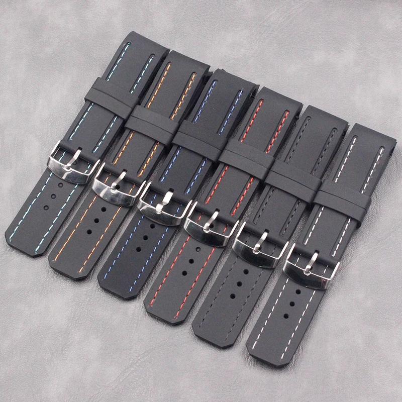Silicone strap men 22mm curved ladies outdoor sports waterproof natural rubber strap watch accessories pin buckle
Silicone strap men 22mm curved ladies outdoor sports waterproof natural rubber strap watch accessories pin buckle