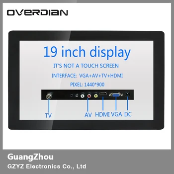 19inch/19" VGA/HDMI/TV/AV Interface Industrial Control Lcd Non-Touch Screen Monitor Metal Shell Buckle Fixed 1440*900
19inch/19" VGA/HDMI/TV/AV Interface Industrial Control Lcd Non-Touch Screen Monitor Metal Shell Buckle Fixed 1440*900
